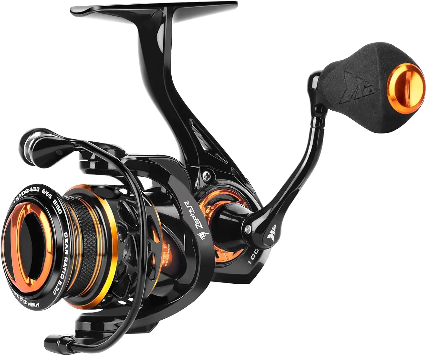 Spinning Reel – Ultralight Spin Finesse System Fishing Reel - Carbon Fiber Construction – 7 + 1 Stainless Steel  BB – Carbon