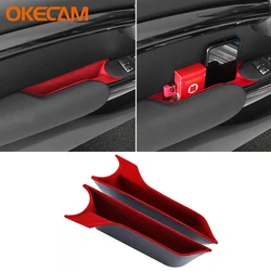 Car Styling Door Side Storage Box Door Handle Armrest Tray Organizer For Mini Cooper S JCW One F55 F56 Car Accessory Decoration