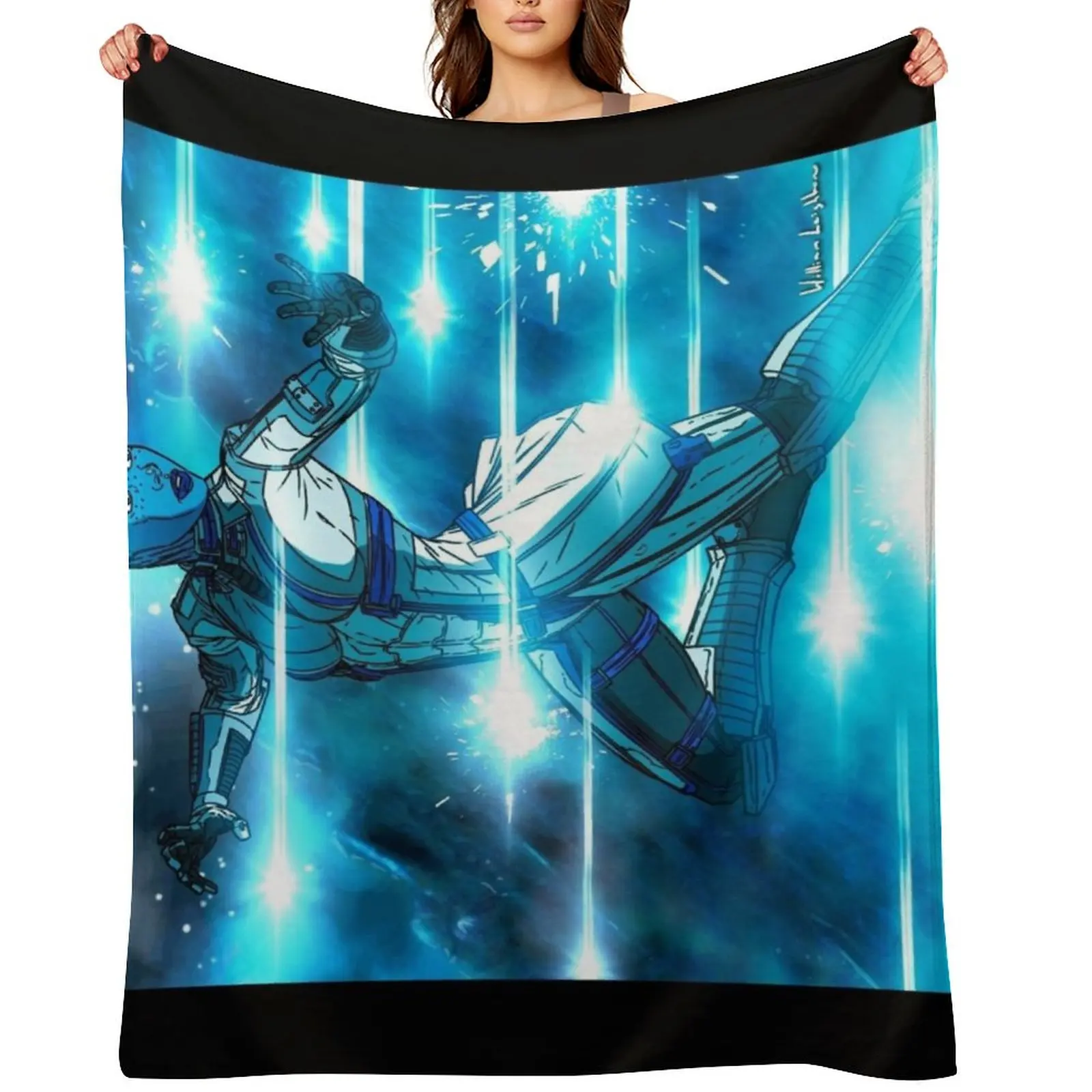 

Liara T'Soni Throw Blanket Nap Flannels Furry Sofa Throw Blankets