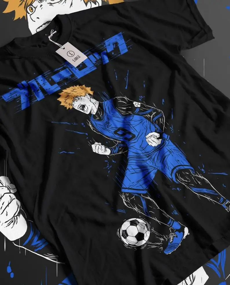 Manga Tshirt, Japanese Soccer Team Player Tshirt, Soccer Anime Tshirt, Otaku Ropa, Graphic Anime Unisex Shirt