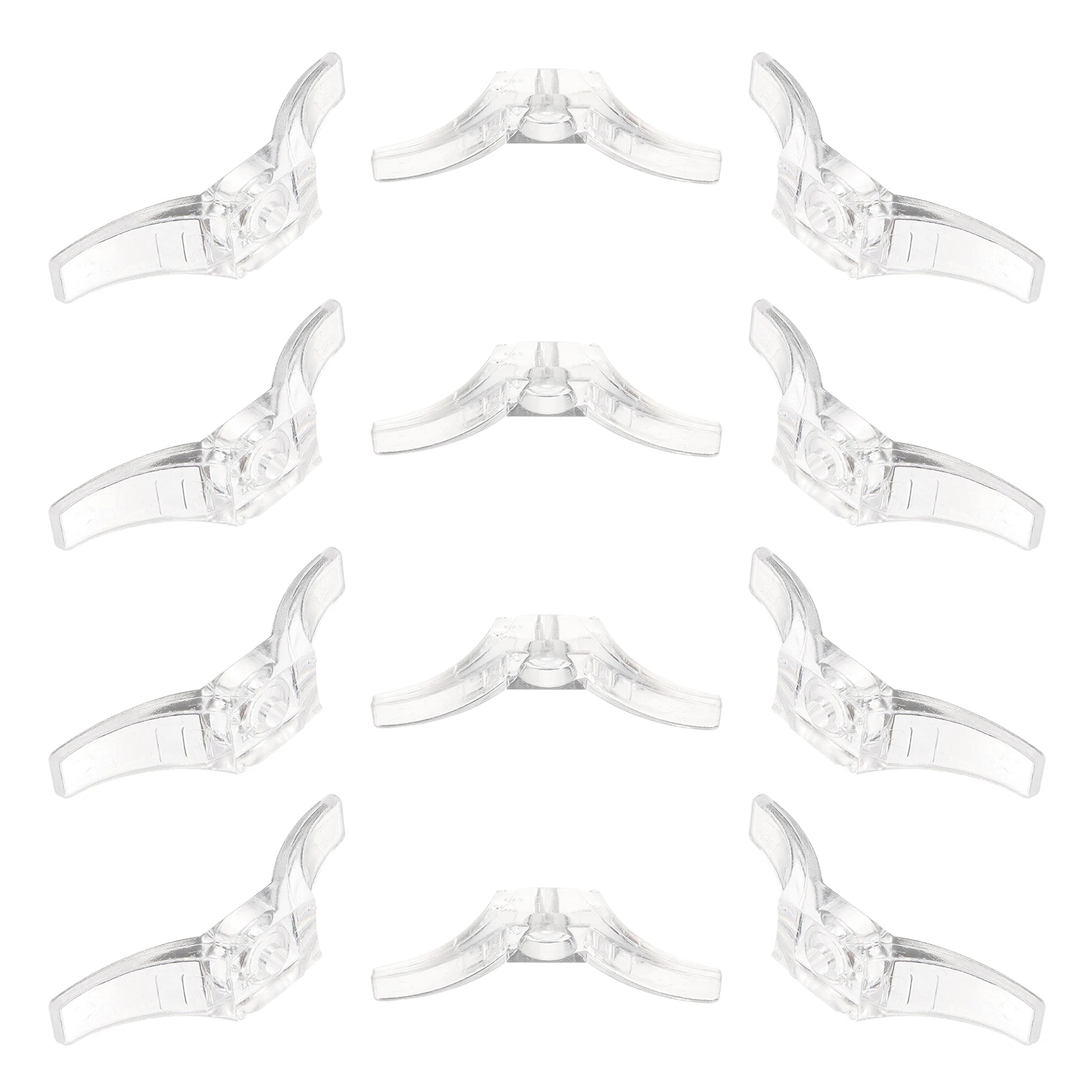 12pcs Curtains Accessories Transparent Cleat Hook Suitable Size Safety Rope Cleats Fit Most Window Blinds Blind Cord Winder