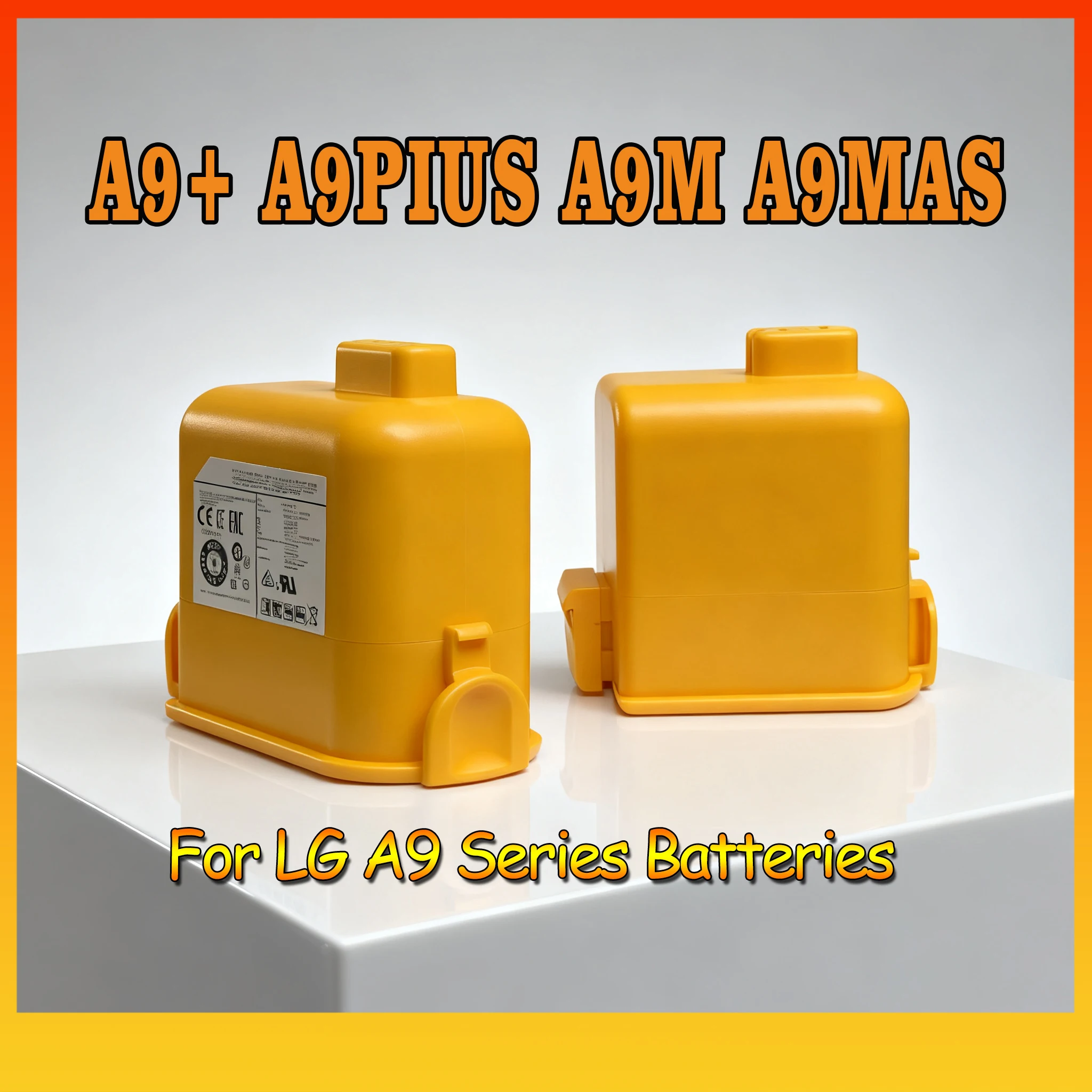 

For LGA9 yellow shell high capacity long lasting A9 /A905M vacuum cleaner battery replacement