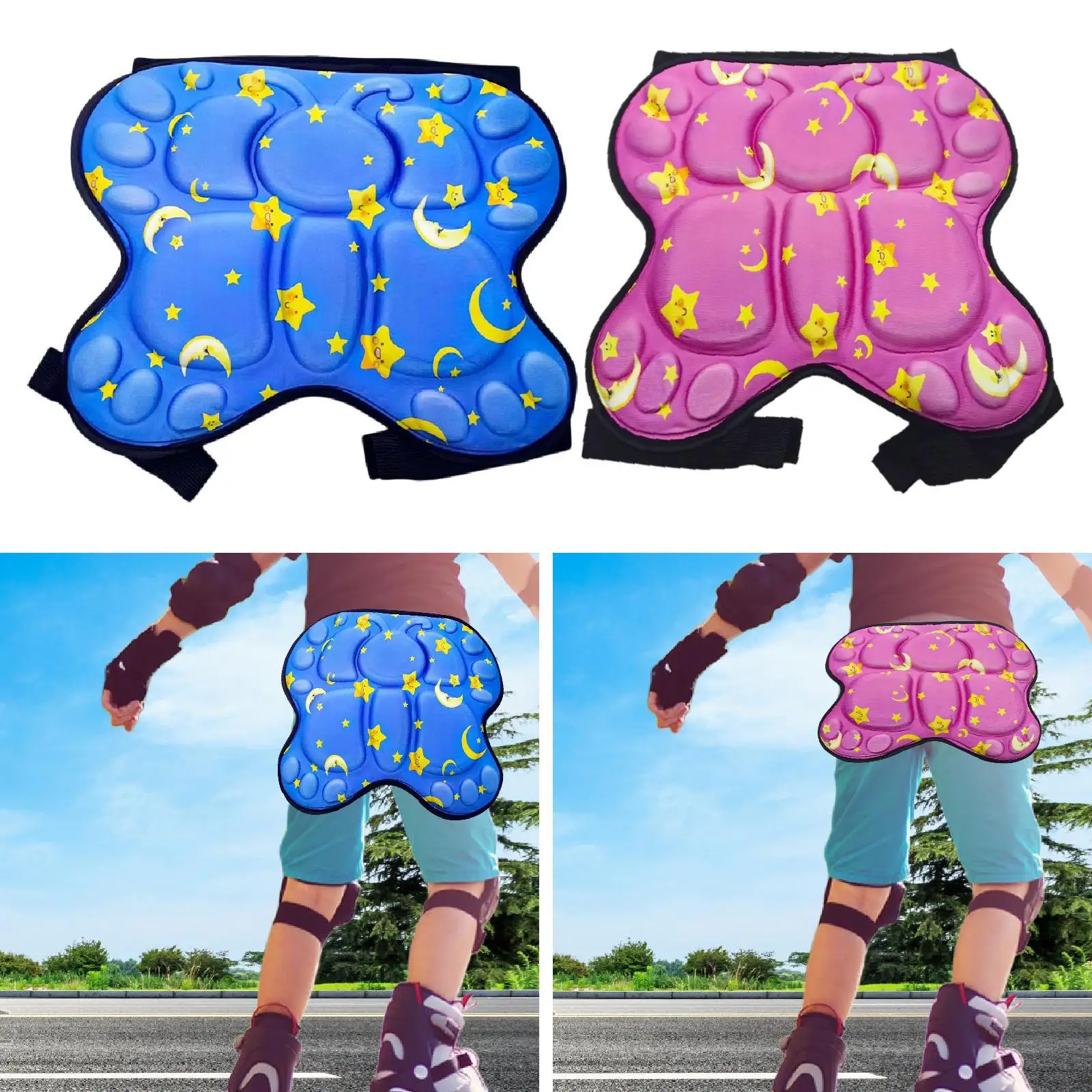

Kids Protective Padded Short Soft Protective Butt Pad for Winter Skating Ski