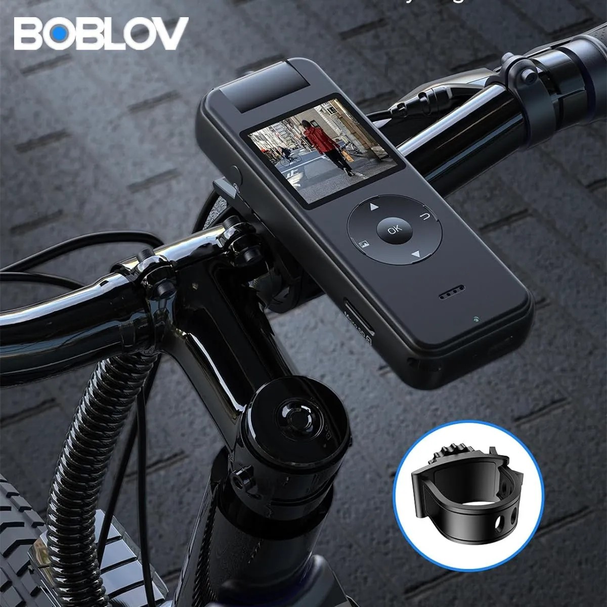 

BOBLOV A27 2K Body Worn Camera 128GB WiFi Mini Camera Video Shooting Small Camcorder 180°Rotatable Lens Battery Camera