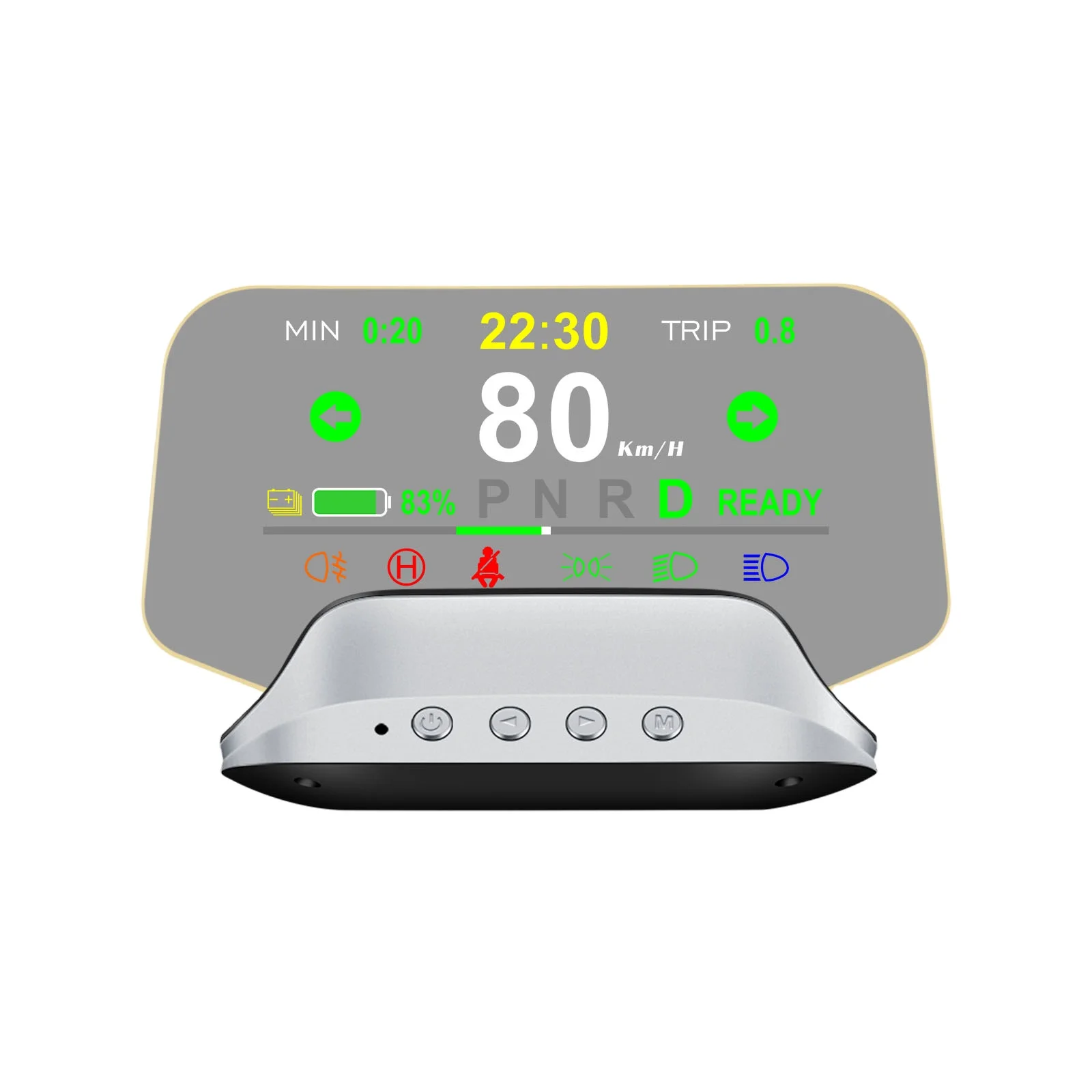 Real-time Zero-ghosting Lifetime Free APP connection Original data Navigation GPS HUD for Tesla Model 3&Y Windscreen Projector