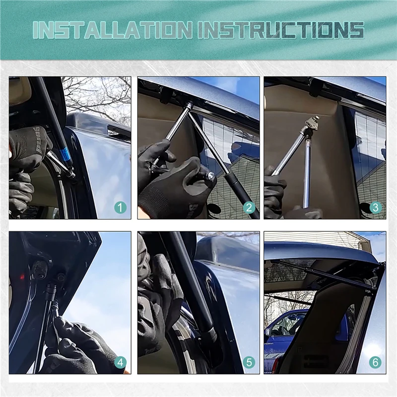 Traseiro Bonnet Tailgate Bota Suporte Barras, Gás Spring, Shock Struts, Acessórios do carro, Lexus RX300, 1999, 2000, 2001, 2002, 2003, 2pcs Set