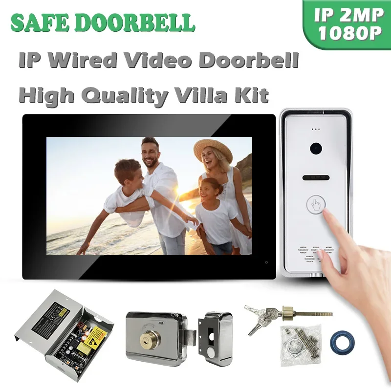 

Easy To Install And Operate Audio Intercom Aluminum Alloy Dustproof Video Doorbell With 7 Inch TFT LCD Screen