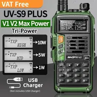 Baofeng UV-S9 PLUS V2 10W  High Powerful VHF/UHF Long Range Two Way Radio Walkie Talkie CB Ham Portable Radio UV-5R for Hunting