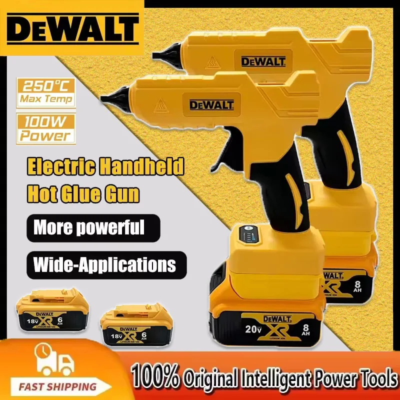 2026 DEWALT Repair DIY Tool Cordless Electric Hot Glue Gun Hot Welding Heat Gun Anti-Scald Nozzle Suitable for 18V Battery