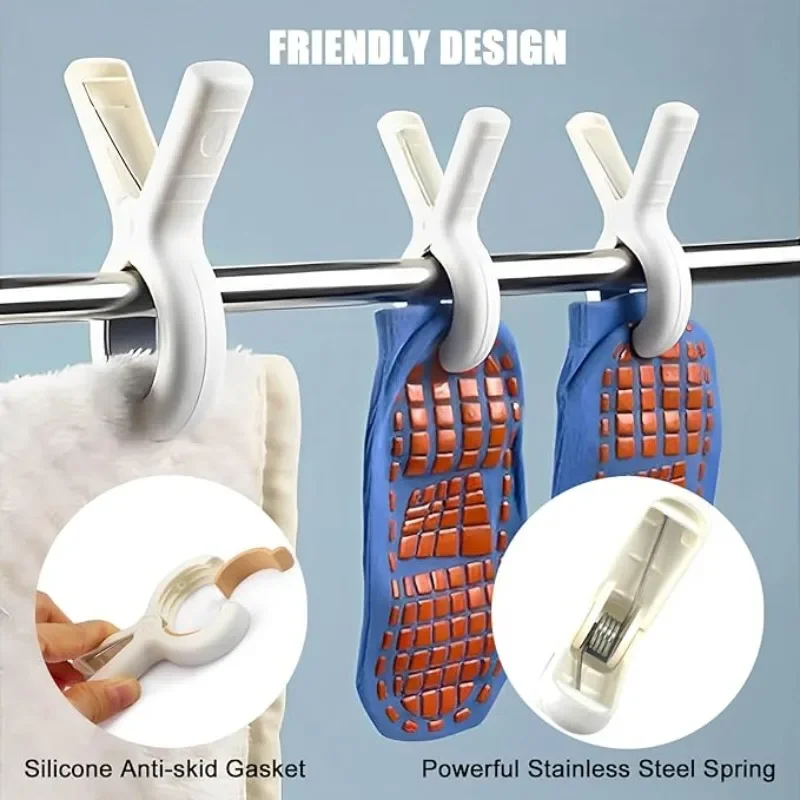 Plastic Clothes Pins Heavy Duty Beach Towel Clips Portable L