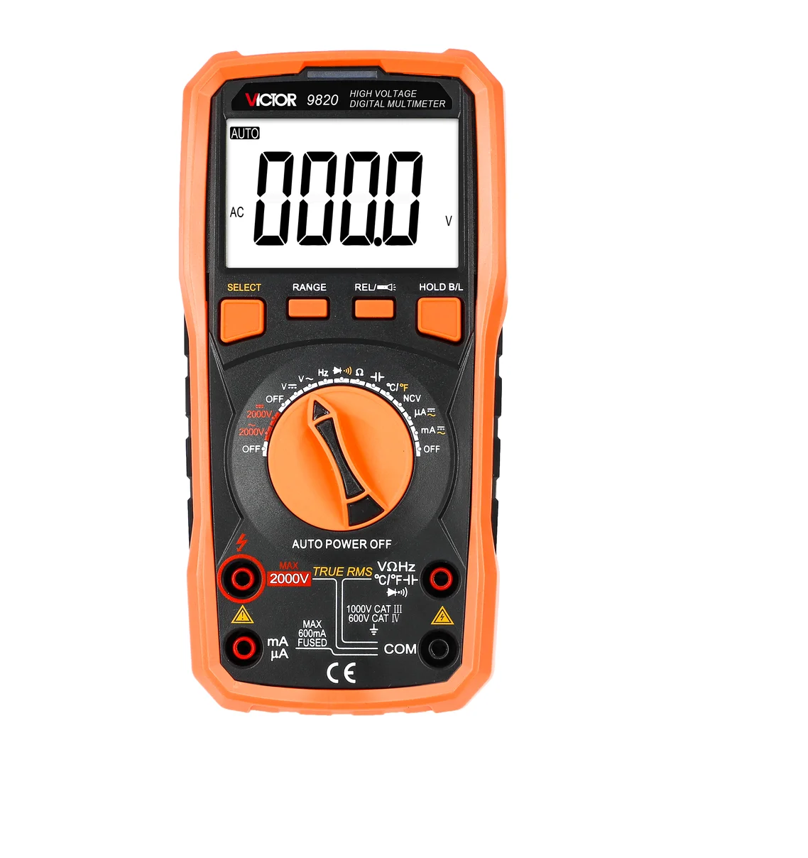 VICTOR 9820 AC/DC 6000 Count True RMS Digital Multimeter with NCV