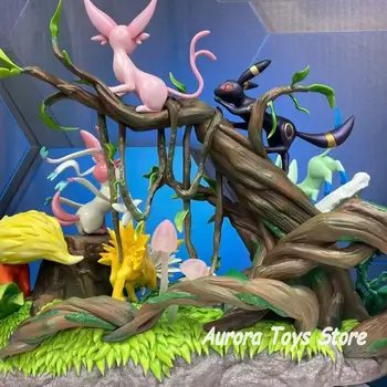 27cm/10.63인치 애니메이션 포켓몬 피규어 이브이 진화형 액션 피규어 PVC 모델 스태츄 컬렉션 데스크탑 장식 장난감 선물 6 best sales 포켓몬 이브이 - №1