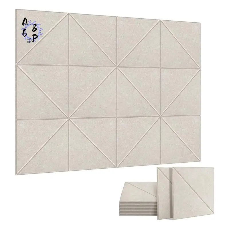 A68P-12 Pack Acoustic Panels, 12 X 12Inch Decorative Soundproofing Panels, Wall And Ceiling Acoustical Panels