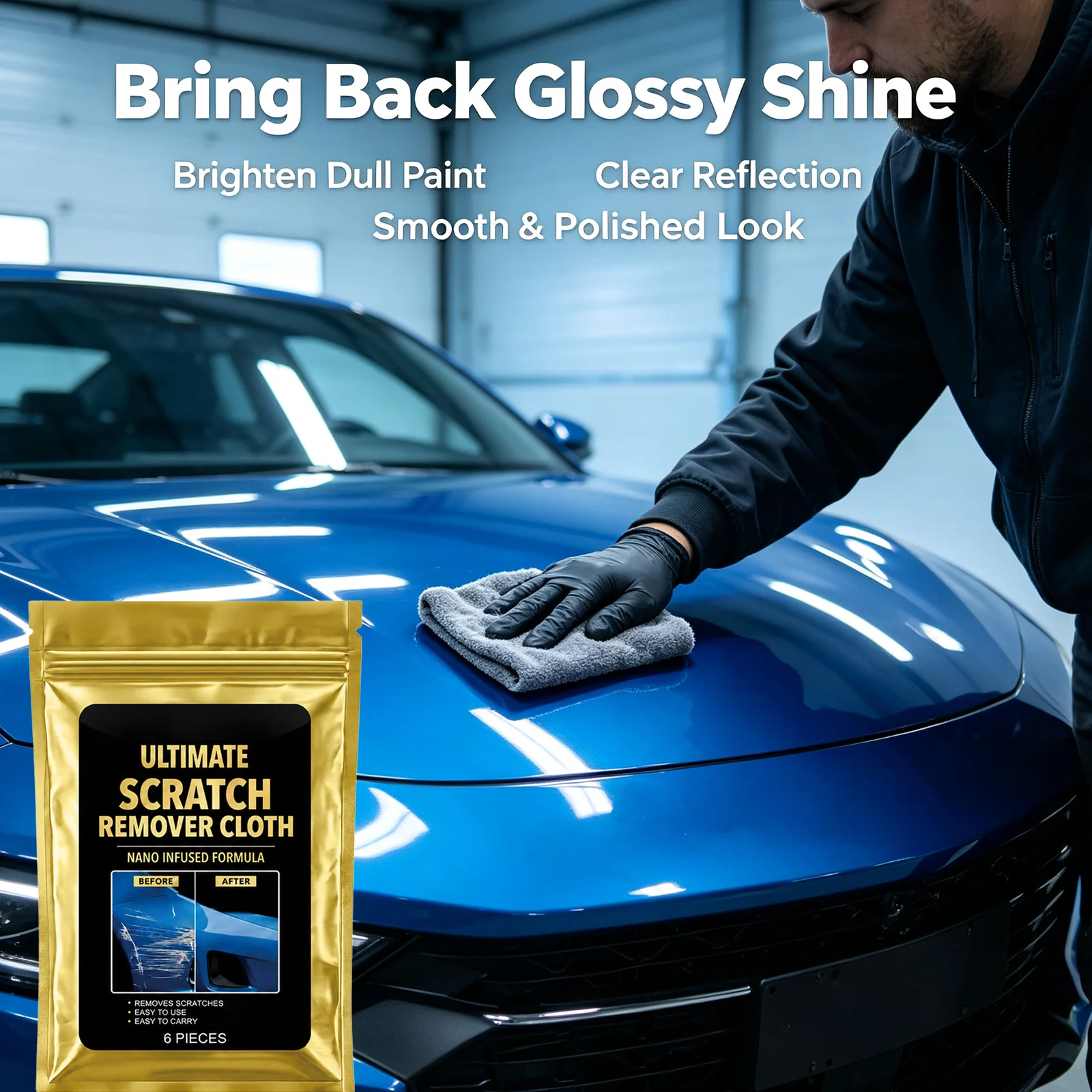 Nano Magic Car Scratch Remover Cloth Deep Fix Scuffs Oxidation Removing Scratch Polishing Tool Multipurpose Scratch Repair Cloth