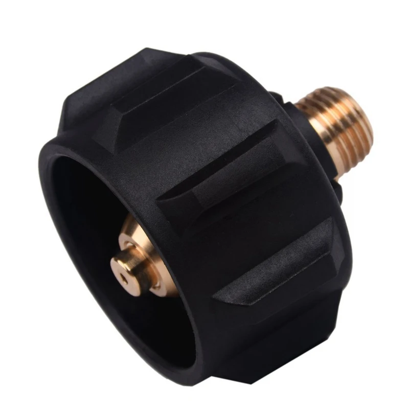 

Gas Regulator Valve Fitting Adapter QCC1 Propane Adapter With Nut And 1/4 Inch Male Pipe Thread