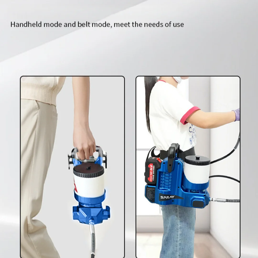 Безвоздушный электрический распылитель латексной краски высокого давления для пистолета-распылителя Makita 18 В для дома/интерьера, портативный высокий распылитель