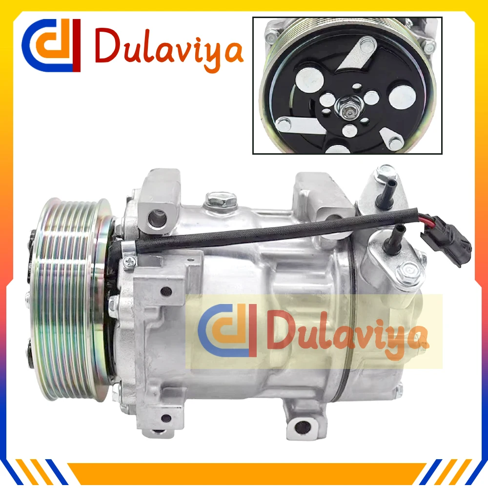 

SD7V16 AC Compressor with Clutch For Renault Duster 926007398R 8201018716 00281310862 1815 7 Grooves