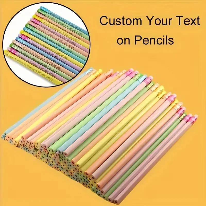 30 Custom Triangular Hb Pencils - Personalized Inspirational Resin Pencils for Writing, Sketching, Drawing, Studying, and Office Use - Perfect Gift or Prize for Family and Friends