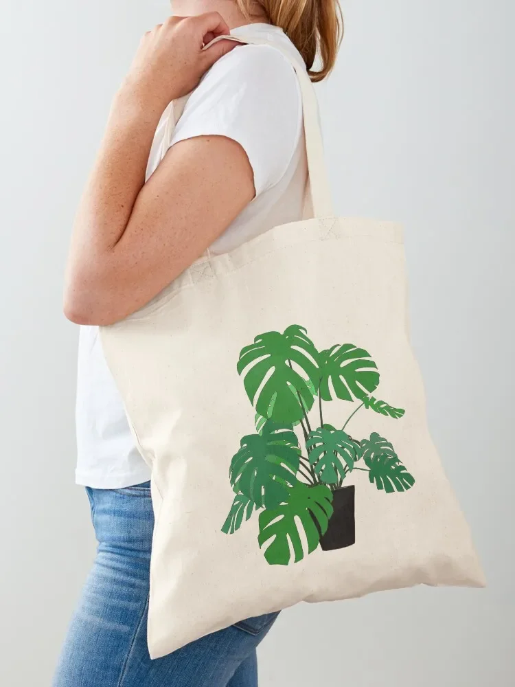 

COLOURED SWISS CHEESE PLANT Tote Bag shopper bags for women tote bag men's Woman shopper bag Women's handbag