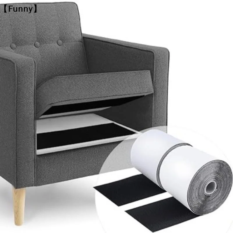 Width Strong Self Adhesive Fastener Tape Non Slip Sofa Cushion Hook And Loop Nylon Sticker〔Funny〕