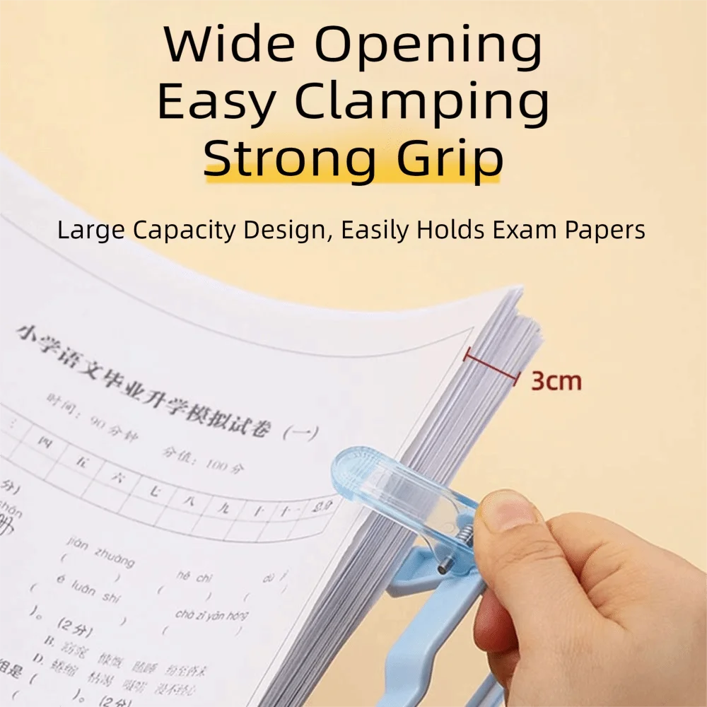 Foldable Reading Bookmark Holder Double Head 12° Book Clip Stand Adjustable Support Non Slip Reading Book Holder