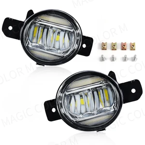 2 in 1 für Nissan Almera Sylphy Versa Altima X-Trail T32 Rogue Bluebird March Car LED-Lens Nebel Leuchtkreislauf Durnal White 12V 12 Hauptverkäufe Nissan March Mile Lighthouse - №7