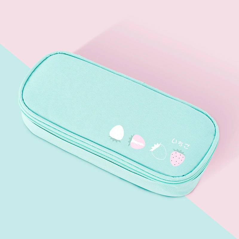 Multifunction Pencil Case School Fruit Avocado Pencil Cases For Boys Girls Canvas Pencil Box Bag Stationery Supplies Kawaii