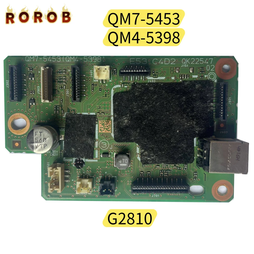 

Проверенная основная плата-форматтер (материнская плата) для принтера Canon G2810, печатная плата QM7-5453 QM4-5398, запасные части с тестовой бумагой для печати