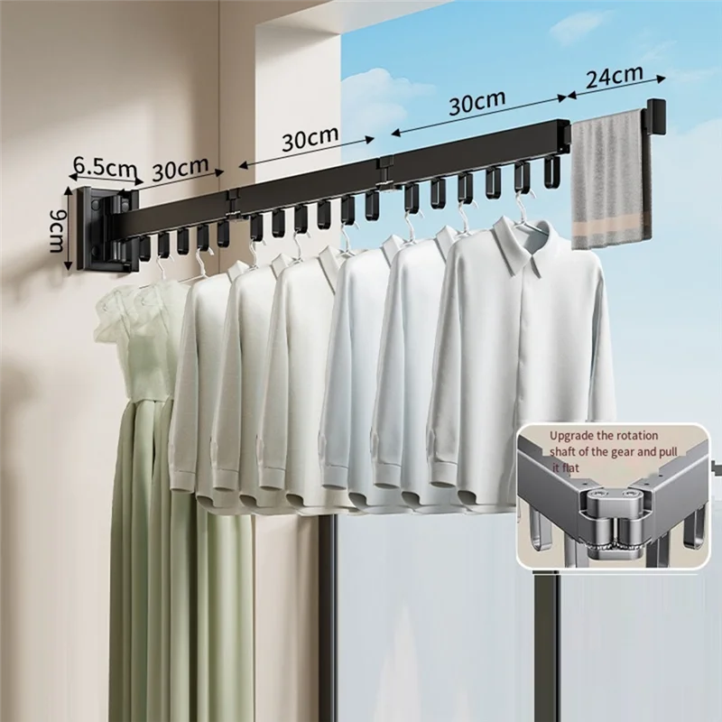 ABPQ-Appendiabiti senza punzonatura per uso domestico Asta per asciugare i vestiti semplice per esterni Artefatto per asciugare i vestiti pieghevoli