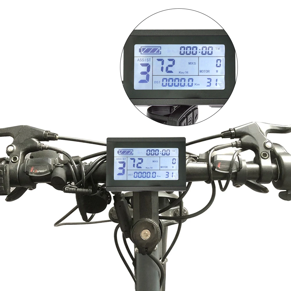 

Current Speed LCD For Ebike IP Voltage System Adjust Settings IP Waterproof And Dustproof Precise Speed Measurement