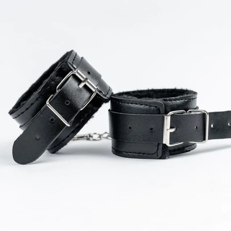 Sex Toys for Men and Women Alternative Plush Sex Straps Leather Handcuffs Foot Cuffs Adult Sex Toys
