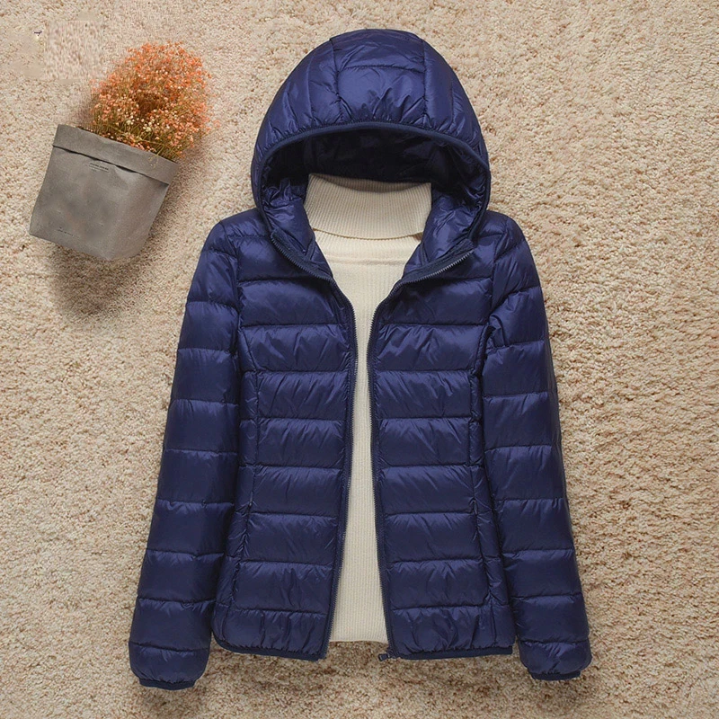 Down Jacket Women Coat Autumn Winter 2022 Spring Jackets for Warm Quilted Parka Ladies and Light 2021 Female Ultralight Hooded