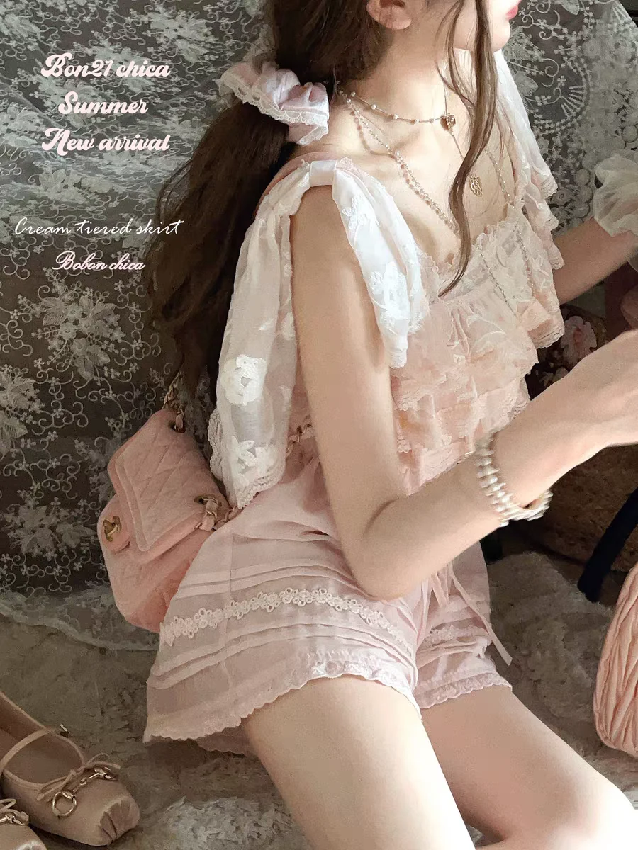 

Princess sweet lolita shirt bobon21 Sicilian holiday french style bow lace curtain sleeve chiffon shirt T2408