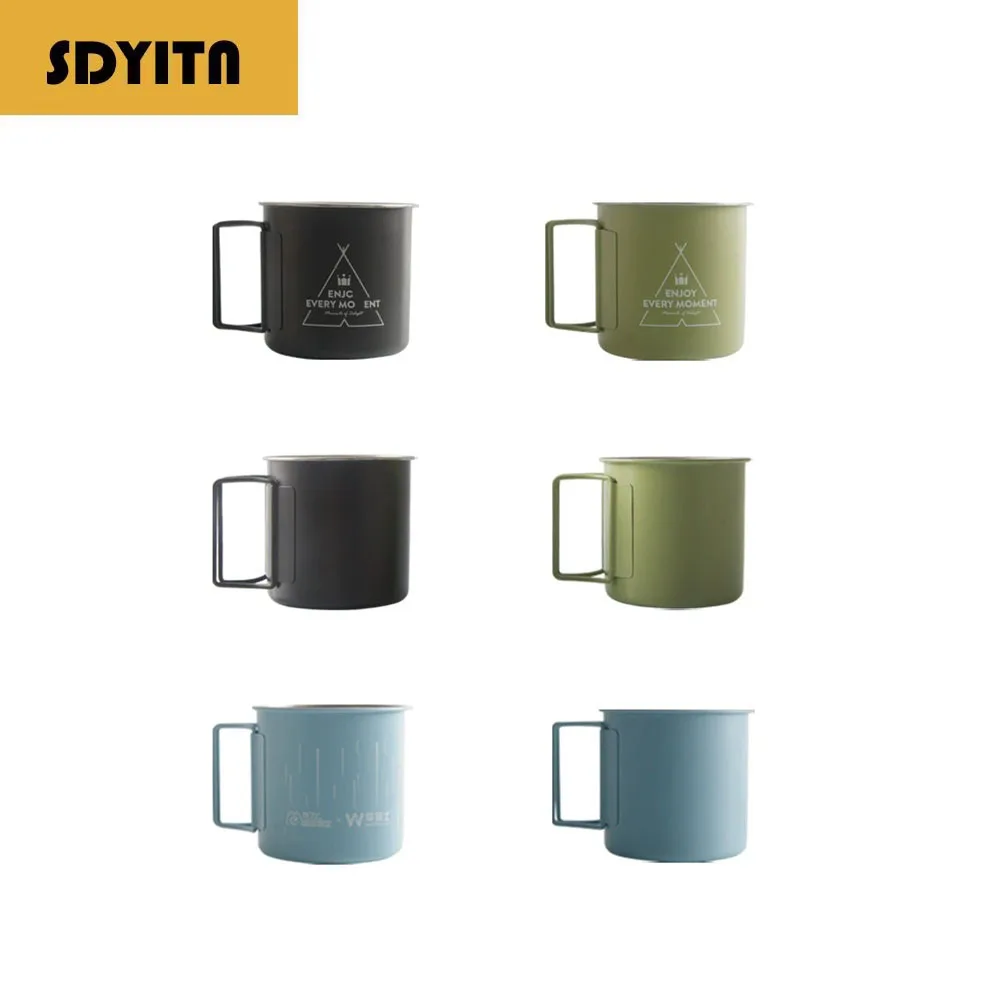 

Складная чашка для воды из нержавеющей стали для кемпинга, портативная кофейная кружка, пивная кружка, чашка для барбекю, холодных напитков, уличная посуда