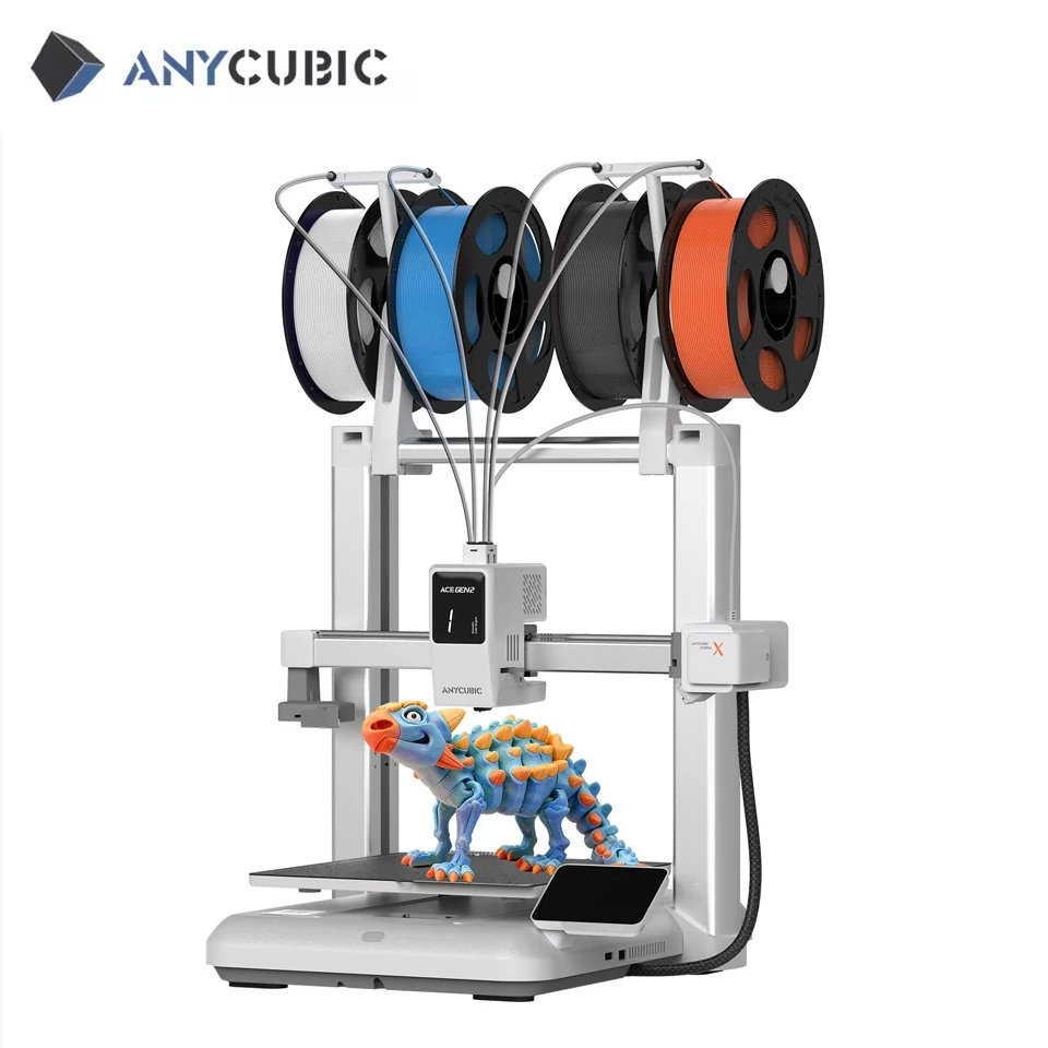 

New Anycubic Kobra X 3D Printer Multi-Color Printer Auto Leveling Max 600mm/s Print Speed Desktop Multi-Color FDM 3D Printer