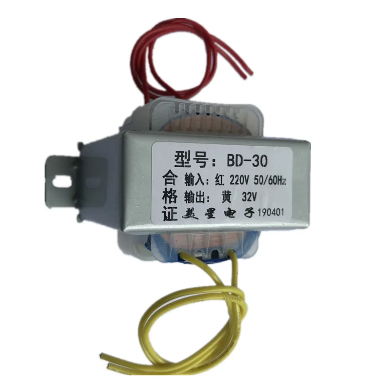 

Transformer rated power 30W BD-30 220V to 32V dental grinding machine transformer AC 0.5A / 1A SAHSHIN