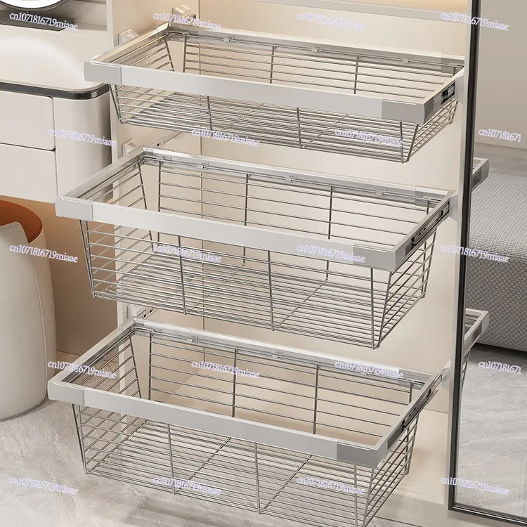 

Тип ящика, встроенная бытовая гардеробная, многослойная сетчатая корзина для хранения брюк, металлические аксессуары для накачки