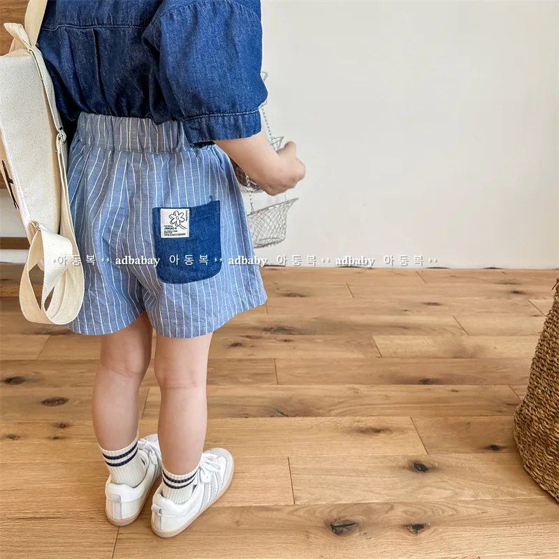 2025 Korean Children's Clothing Summer New Girls Korean Version Children's Summer Shorts Culottes Children's Pants
