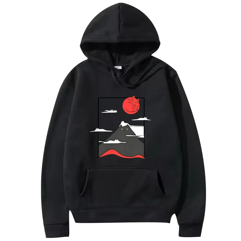 

Funny Cat Graphic hoodie 2025 men women vintage fashion Casual cool Long sleeve Sweatshirt with print oversized hoodie unisex