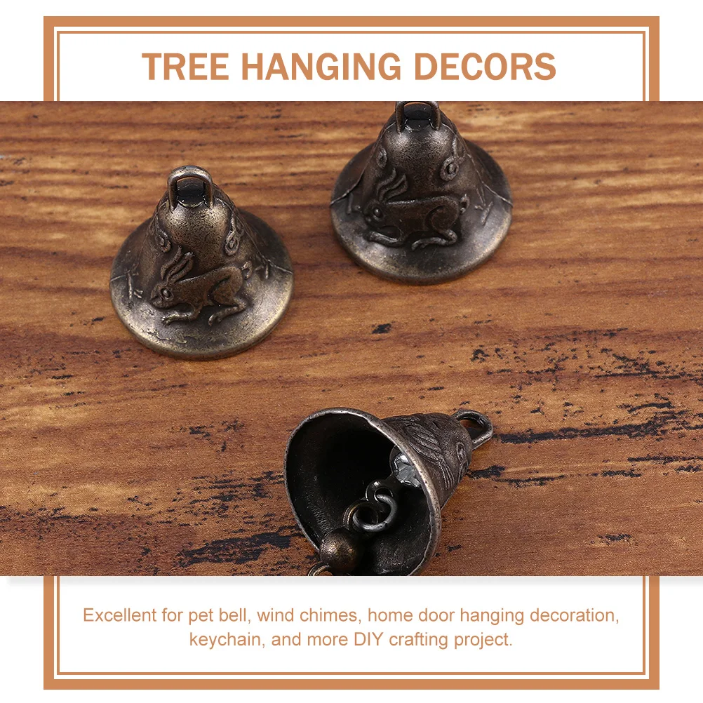 

50 Pcs Christmas Ornaments Small Bell Accessories Vintage Decor Wireless Pendant