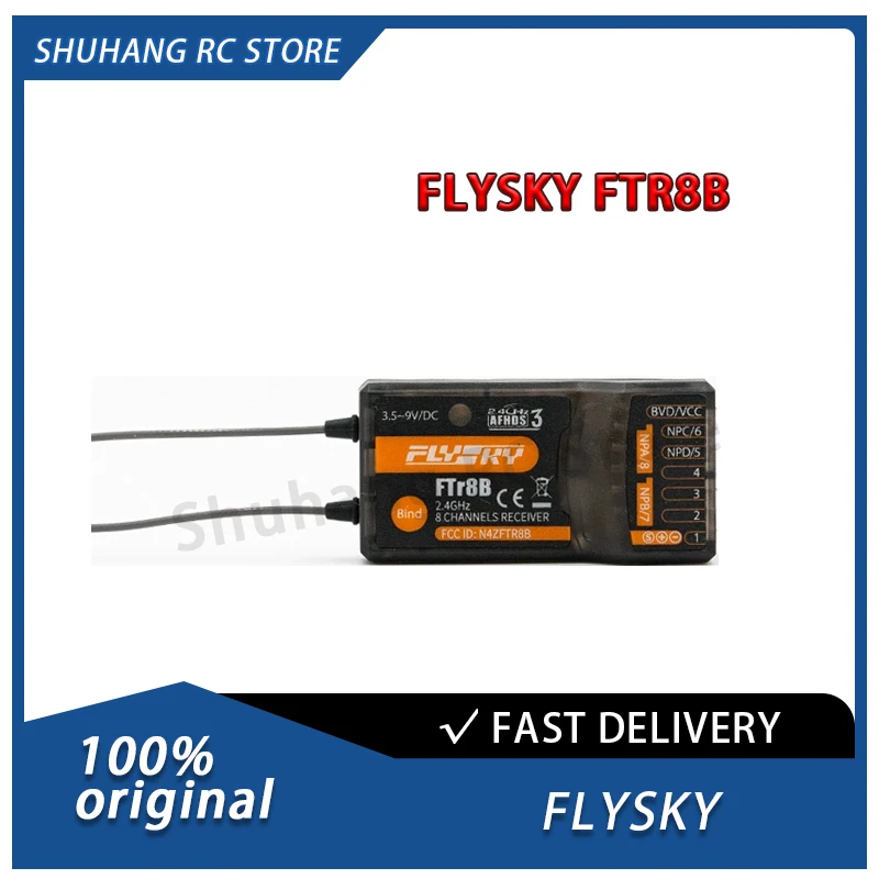 

FLYSKY Fusi FTR8B 2.4GHz AFHDS 3 Dual Antennas PWM PPM I-bus I-bus Mini Receiver for RC Airplane Helicopter Fixed Wing Glider