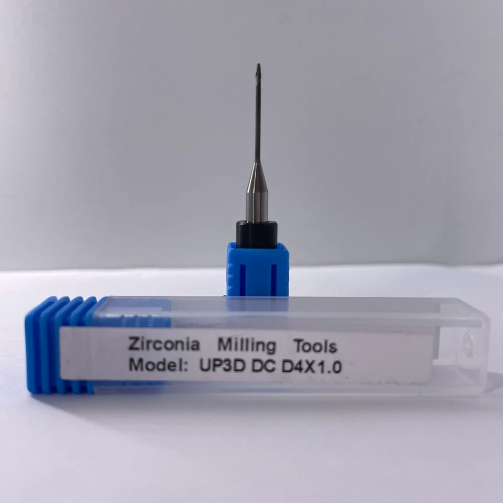 Dental UP3D P53 Fräser 1,0mm/2,0mm Diamant Beschichtung Fräsen Bur Zirkonia DC PMMA Fräsen Werkzeug für P52/P53 Fräsmaschine