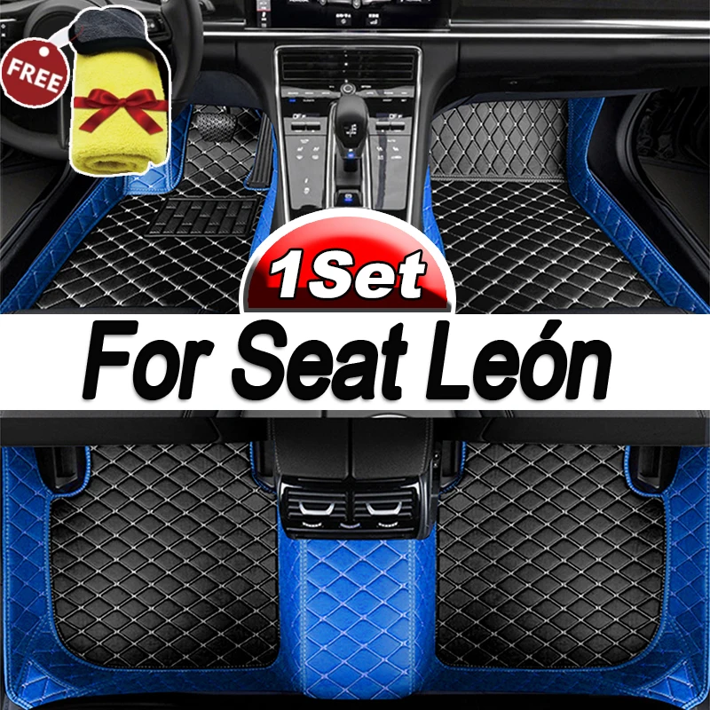 Car Floor Mat For Seat León 5F 2013~2019 Waterproof Tapete Automotivo Para Carro Car Mats Set Alfombra Para Auto Car Accessories