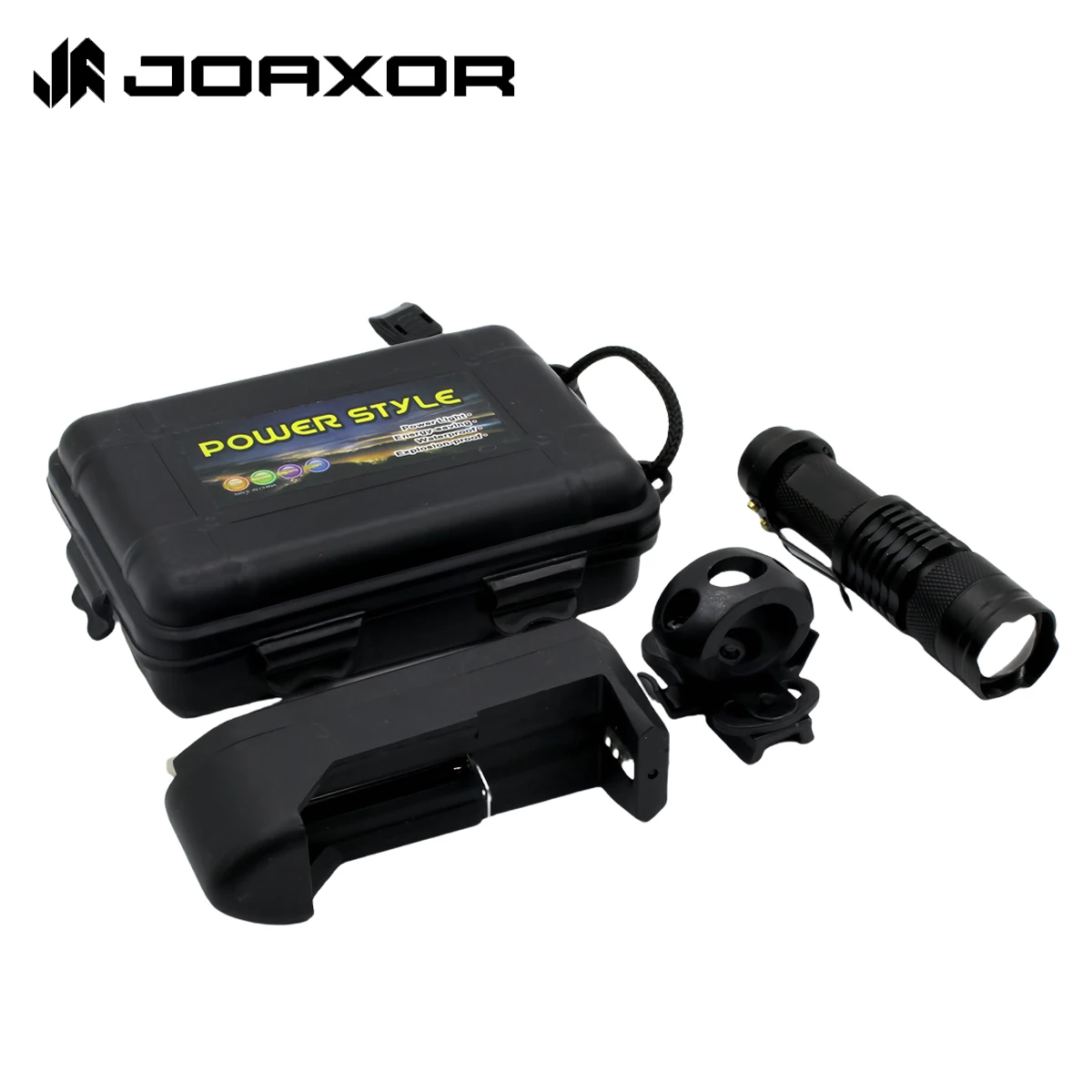 JOAXOR Tactical Flashlight with Charger and Clip High Brightness Portable for Outdoor Adventure Emergency Rescue