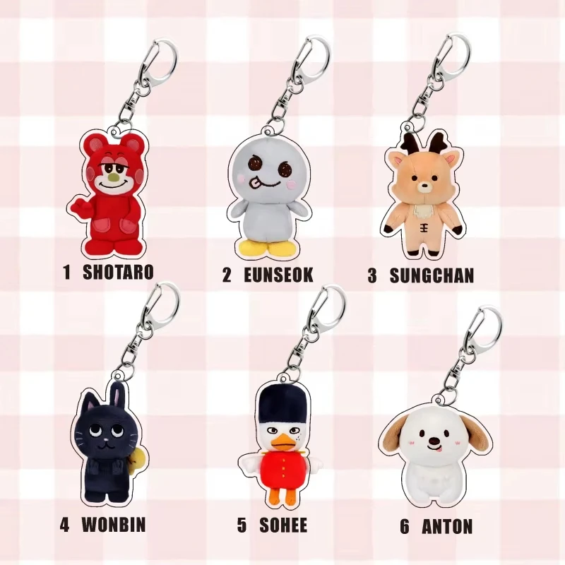 RIIZE Idol Keyring Acrylic High Quality Keychain Bookbag Three-Piece Key Ring Series WONBIN SOHEE ANTON EUNSEOK Fans Gifts