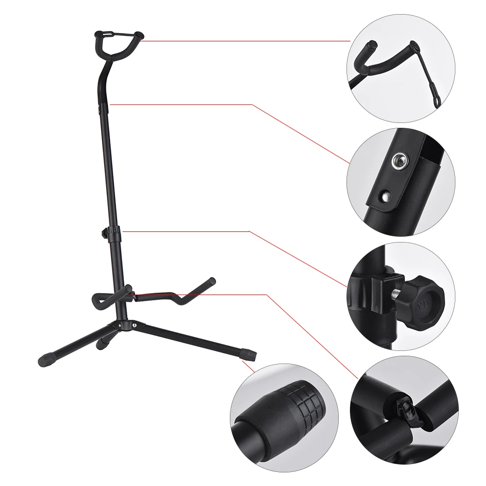 Guitar Floor Stand Metal Guitarra stand Musical Instrument Tripod Holder for Acoustic Electric Guitar Bass Guitar Accessories