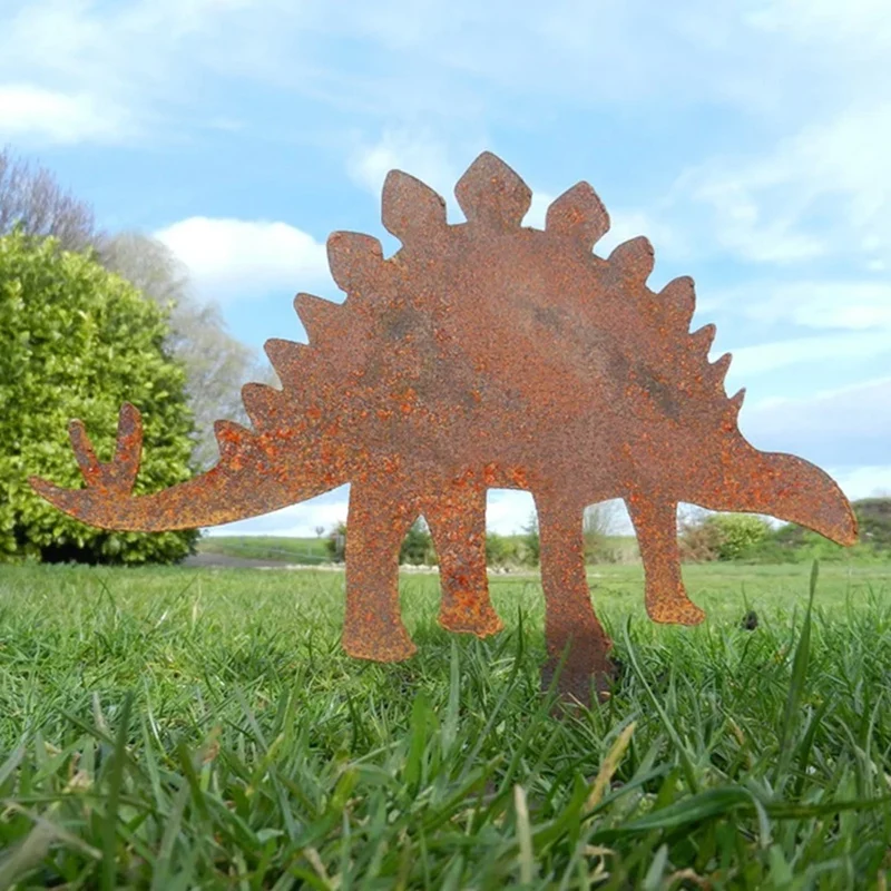 Metal Dinosaur Fence Post Topper,Dinosaurs