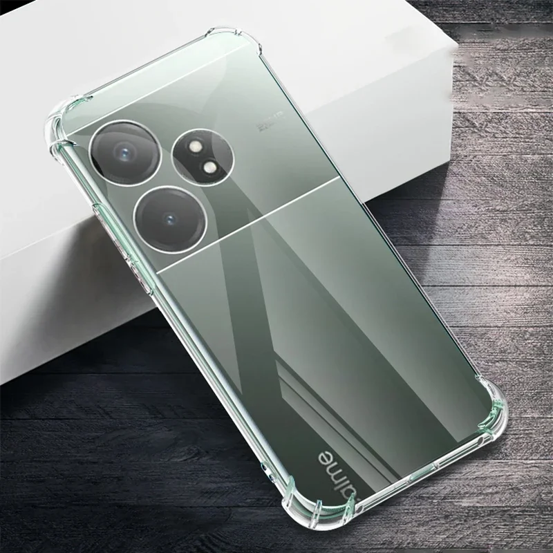 

Anti Drop Case Cover for OPPO RealmeGT Realme GT 6 GT6 RealmeGT6 5G Transparent Defence Protect with Airbag Corners Bumper Coque