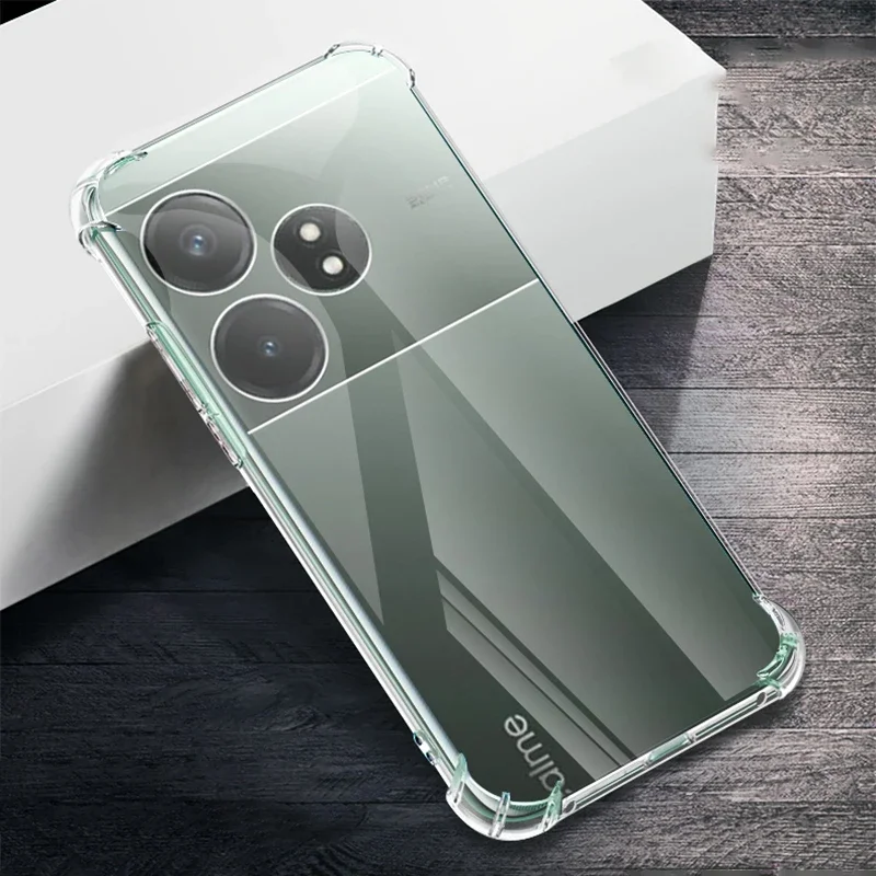 Anti Drop Case Cover for OPPO RealmeGT Realme GT 6 GT6 RealmeGT6 5G Transparent Defence Protect with Airbag Corners Bumper Coque