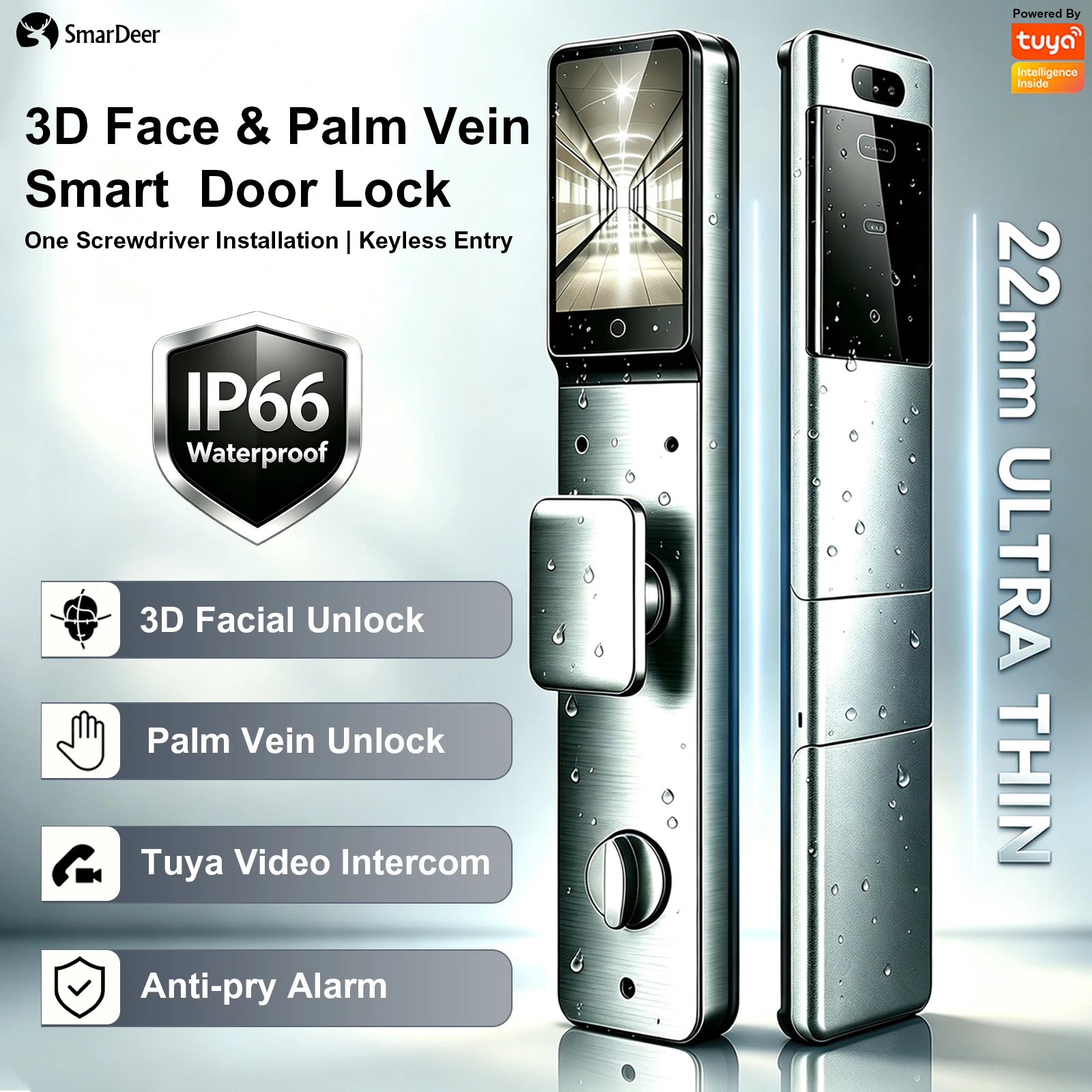 Home Security Front Door Camera - SmarDeer – serrure de porte intelligente,